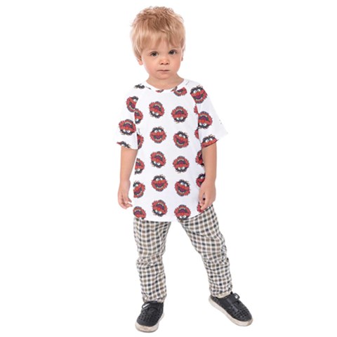 Muppets Animal Pattern Kids  Raglan T-shirt by Valentinaart