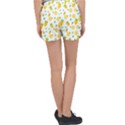 Illustrations Lemon Citrus Fruit Yellow Women s Velour Lounge Shorts View2