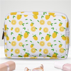Illustrations Lemon Citrus Fruit Yellow Make Up Pouch (medium) by anzea