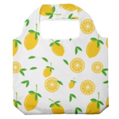 Illustrations Lemon Citrus Fruit Yellow Premium Foldable Grocery Recycle Bag by anzea