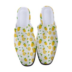 Illustrations Lemon Citrus Fruit Yellow Women s Classic Backless Heels by anzea