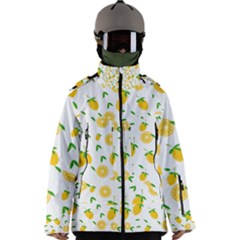 Illustrations Lemon Citrus Fruit Yellow Men s Zip Ski And Snowboard Waterproof Breathable Jacket by anzea