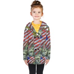 Usa United States Of America Images Independence Day Kids  Double Breasted Button Coat by Ket1n9