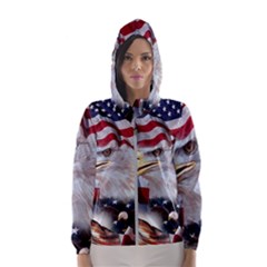 United States Of America Images Independence Day Women s Hooded Windbreaker by Ket1n9