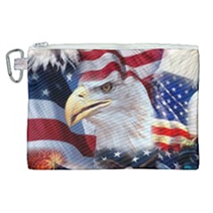 United States Of America Images Independence Day Canvas Cosmetic Bag (xl) by Ket1n9