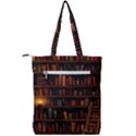 Books Library Double Zip Up Tote Bag View2