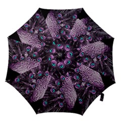 Purple Peacock Hook Handle Umbrellas (small) by Bedest