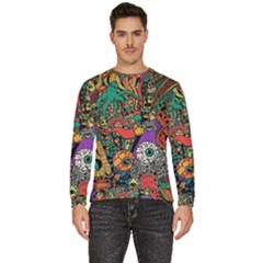 Cute Cartoon Doodle Men s Fleece Sweatshirt by Bedest