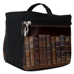 Old Bookshelf Orderly Antique Books Make Up Travel Bag (small) by Ravend