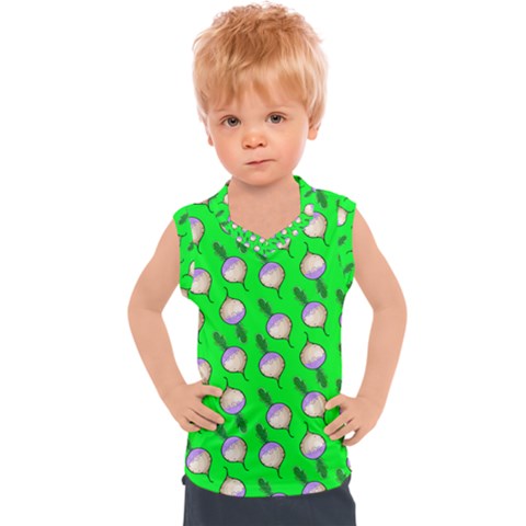 Turnip Pattern 4 Kids  Sport Tank Top by CocoBellKidsTV24