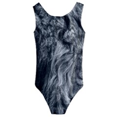 Angry Male Lion Wild Animal Kids  Cut-out Back One Piece Swimsuit by Loisa77