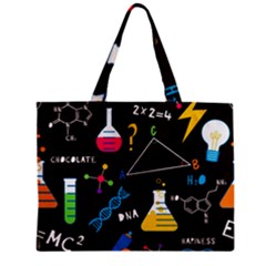 Science Lesson Flat Vector Seamless Pattern Zipper Mini Tote Bag by Loisa77