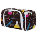 Science Lesson Flat Vector Seamless Pattern Toiletries Pouch View1