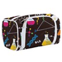 Science Lesson Flat Vector Seamless Pattern Toiletries Pouch View2