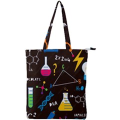 Science Lesson Flat Vector Seamless Pattern Double Zip Up Tote Bag by Loisa77