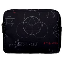 Math Board Circuit Circuits Computer Shield Tech Technology Make Up Pouch (large) by Loisa77