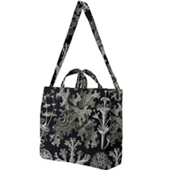 Weave Haeckel Lichenes Photobionten Square Shoulder Tote Bag by Cemarart