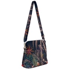 Firework Fireworks Display Lake Zipper Messenger Bag by Proyonanggan