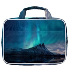 Aurora Borealis Mountain Reflection Travel Toiletry Bag With Hanging Hook by Grandong