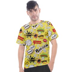 Cartoon Comics Pattern Men s Sport Top by Loisa77