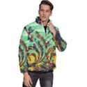 Monkey Tiger Bird Parrot Forest Jungle Style Men s Puffer Bubble Jacket Coat View3