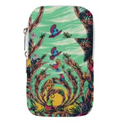 Monkey Tiger Bird Parrot Forest Jungle Style Waist Pouch (small) by Grandong