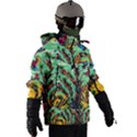 Monkey Tiger Bird Parrot Forest Jungle Style Men s Zip Ski and Snowboard Waterproof Breathable Jacket View3