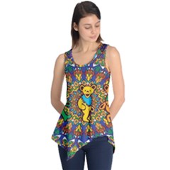 Dead Dancing Bears Grateful Dead Pattern Sleeveless Tunic by Grandong