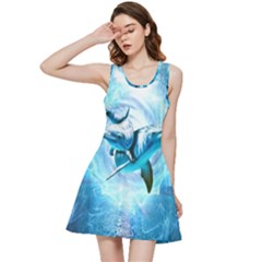 Dolphin Blue Fantasy Inside Out Racerback Dress by Loisa77