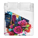 City Rose 2-gigapixel-art-scale-4 00x Duvet Cover (Full/ Double Size) View1