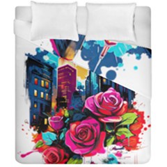 City Rose 2-gigapixel-art-scale-4 00x Duvet Cover Double Side (california King Size) by BrightWear