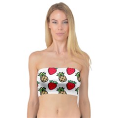 Strawberries Pineapples Fruits Bandeau Top by Loisa77