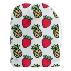 Strawberries Pineapples Fruits Drawstring Pouch (3xl) by Loisa77