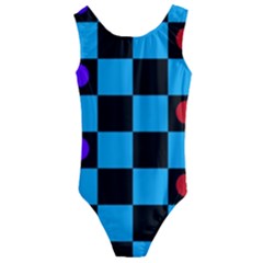 Background Pattern Geometric Game Kids  Cut-out Back One Piece Swimsuit by Loisa77