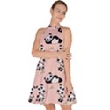 Cute Panda Animal Pattern Sleeveless Halter Neck A-Line Dress View2