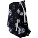 Glittering Planets Space Galaxy Glitter Black Travelers  Backpack View1