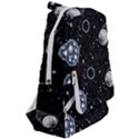 Glittering Planets Space Galaxy Glitter Black Travelers  Backpack View2