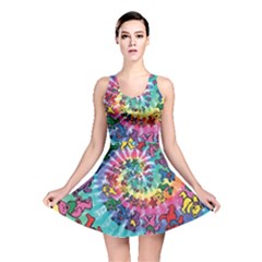 Tie Dye Grateful Dead Bears Reversible Skater Dress by Perong