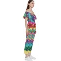 Tie Dye Grateful Dead Bears Bardot Ruffle jumpsuit View3