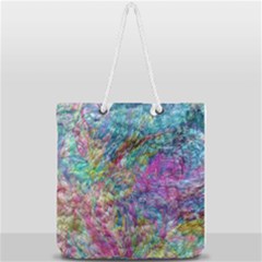 Abstract Candies Full Print Rope Handle Tote (large) by kaleidomarblingart