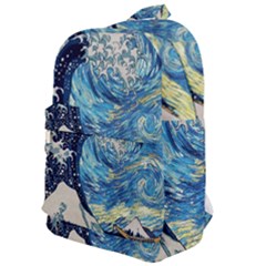 The Great Wave Of Kanagawa Painting Classic Backpack by Perong