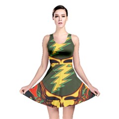 Grateful Dead Scarlet Fire Reversible Skater Dress by Perong