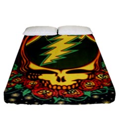 Grateful Dead Scarlet Fire Fitted Sheet (queen Size) by Perong