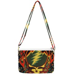 Grateful Dead Scarlet Fire Double Gusset Crossbody Bag by Perong