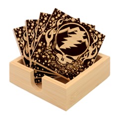 Grateful Dead Scarlet Fire Bamboo Coaster Set by Perong