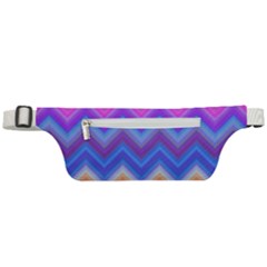 Pattern Chevron Zigzag Background Active Waist Bag by Grandong