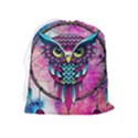 Owl Dreamcatcher Drawstring Pouch (XL) View2