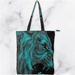 Angry Male Lion Predator Carnivore Double Zip Up Tote Bag by Ndabl3x