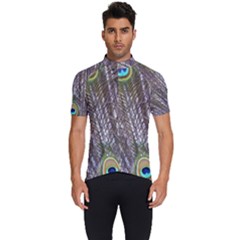 Peacock Bird Feathers Plumage Peacock Men s Short Sleeve Cycling Jersey by Perong