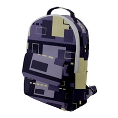 Pattern Design Abstract Lilac Flap Pocket Backpack (large) by Perong